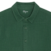 BIRKHOLM Muslin Skjorte Platan Grøn